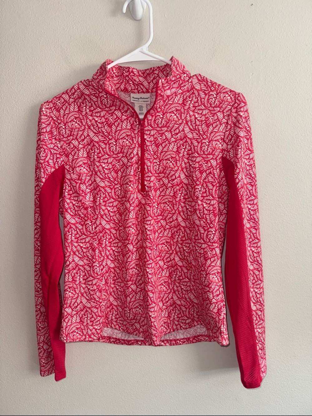 Tommy Bahama medium long sleeve pullover 1/4 zip racquet & paddle resort wear